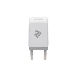 Зарядний пристрій 2E USB Wall Charger USB:DC5V/2.1A, white (2E-WC1USB2.1A-W)
