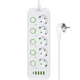 Мережевий фільтр живлення XoKo XK-SP-5-2-1-WH