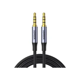 Кабель мультимедійний 3.5mm M to 3.5mm M 1.5m (4pin) AV183 gray Ugreen (20497)