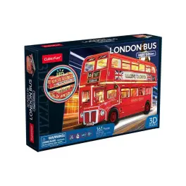 Пазл Cubic Fun Тривимірна головоломка-конструктор City Line Лондонський автобус з LED підсвіткою (L538h)