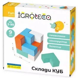 Розвиваюча іграшка Ігротеко Склади КУБ (900170)