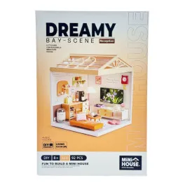 Конструктор Mini House румбокс серії Інтер'єр – Вітальня (світло) (8006)