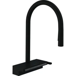 Змішувач Hansgrohe Aquno Select M81 , 22 см , чорний матовий (73837670)
