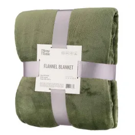 Плед Ardesto Flannel 100% поліестер, зелений 200х220 см (ART0212SB)