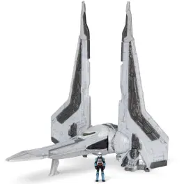 Фігурка Star Wars Medium Vehicle Транспорт та фігурка Kom''rk-Class Mandalorian Starfighter 12.5см (SWJ0019)