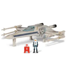 Фігурка Star Wars Medium Vehicle Транспорт та фігурка X-Wing (Blue 1) + Antoc Merric & R2-R9 12.5см (SWJ0025)