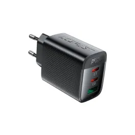 Зарядний пристрій Acefast 2xUSB-C + 1xUSB 67W GaN black (6974316284048)