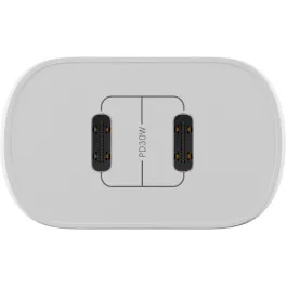 Зарядний пристрій Globex 2xUSB-C 30W FastPower white (30WCC)