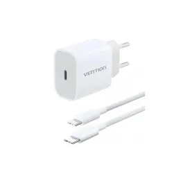 Зарядний пристрій Vention 1xUSB-C PD20W + cable USB-C to USB-C white (G16W0-EU)