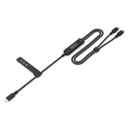 Дата кабель USB-C to 2xUSB-C 1.8m 140W black Digitus (AK-300170-018-S)