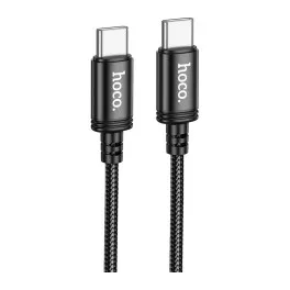 Дата кабель USB-C to USB-C 3.0m Radiance 60W X91 black HOCO (6931474788733)