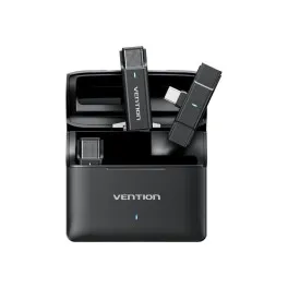 Мікрофон Vention USB-C 2-Pack Wireless Lavalier with Charging Case (NCAB0)