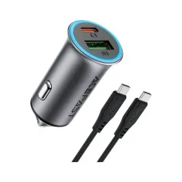 Зарядний пристрій Acefast 1xUSB-C PD95W + 1xUSB gray (6974316285304)