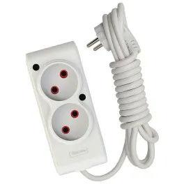 Мережевий подовжувач TECCO 3м 2 поста white (8681277841118)