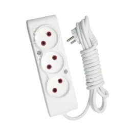 Мережевий подовжувач TECCO 3м 3 поста white (8681277841293)