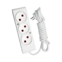 Мережевий подовжувач TECCO 5м 3 поста white (8681277841323)