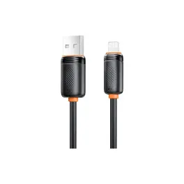 Дата кабель USB 2.0 AM to Lightning 2.0m 3A black XO (NB302-AI-2.black)