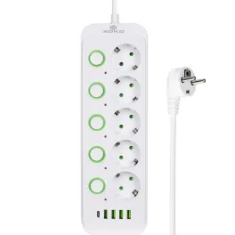 Мережевий фільтр живлення XoKo XK-SP-5-2-1-WH