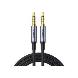 Кабель мультимедійний 3.5mm M to 3.5mm M 1.5m (4pin) AV183 gray Ugreen (20497)