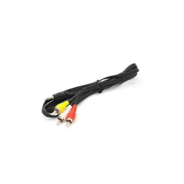 Кабель мультимедійний 3.5mm M to 3xRCA M 1.0m AV black Voltronic (YT-3.5(M)/3хRCA(M)-1.0CCA)